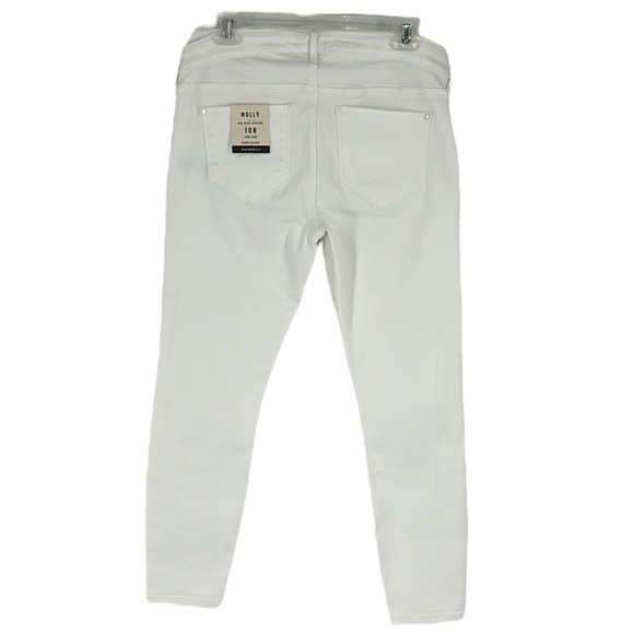 River Island maternity WHITE MOLLY MID RISE SKINNY JEANS SZ 10 - Picture 7 of 13